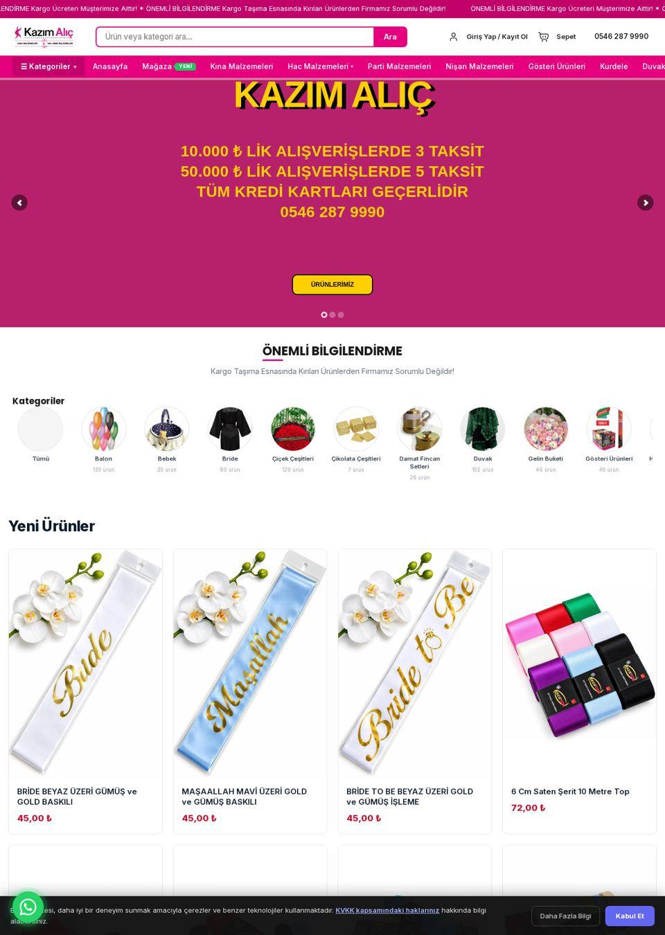 Kazım Aliç web sitesi